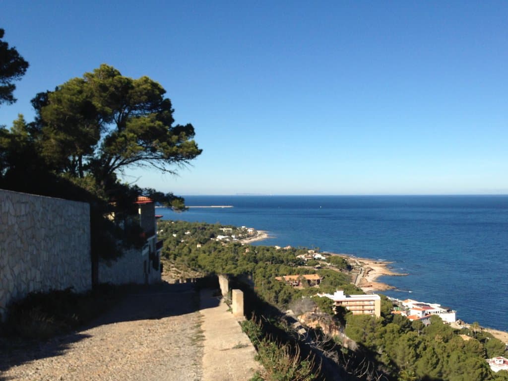 Looking back towards Denia