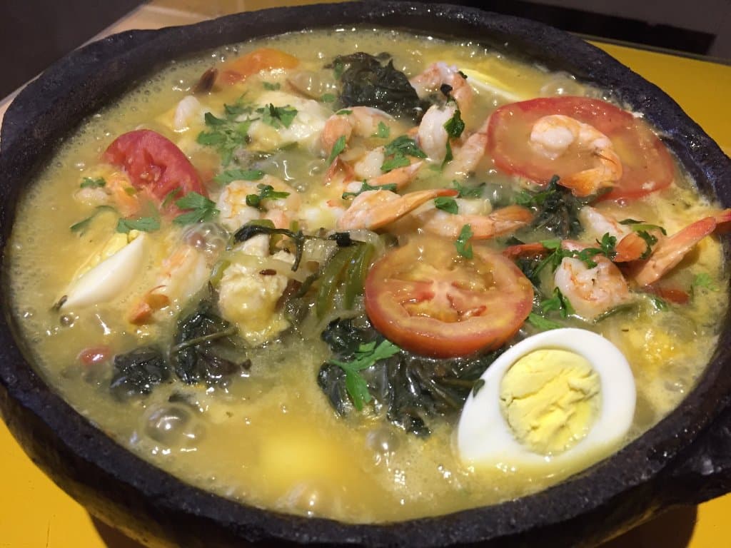 Moqueca Paraense do Seu Chicão. Criação e exclusividade da casa.