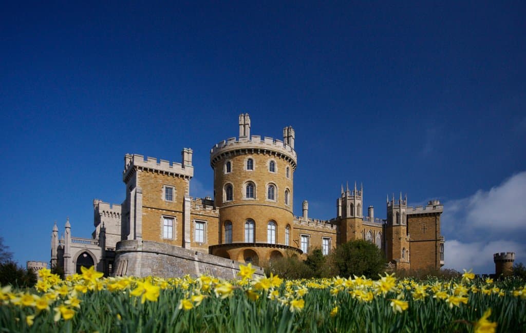 Belvoir Castle in the sunshine