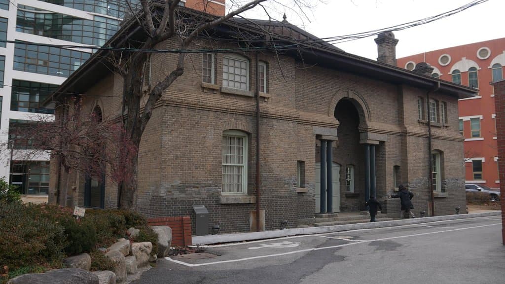 inside the building we can see a hall for church services.