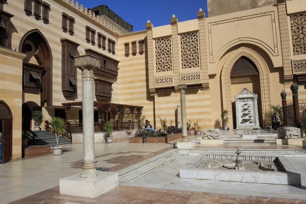 An outdoor setting at the Museum