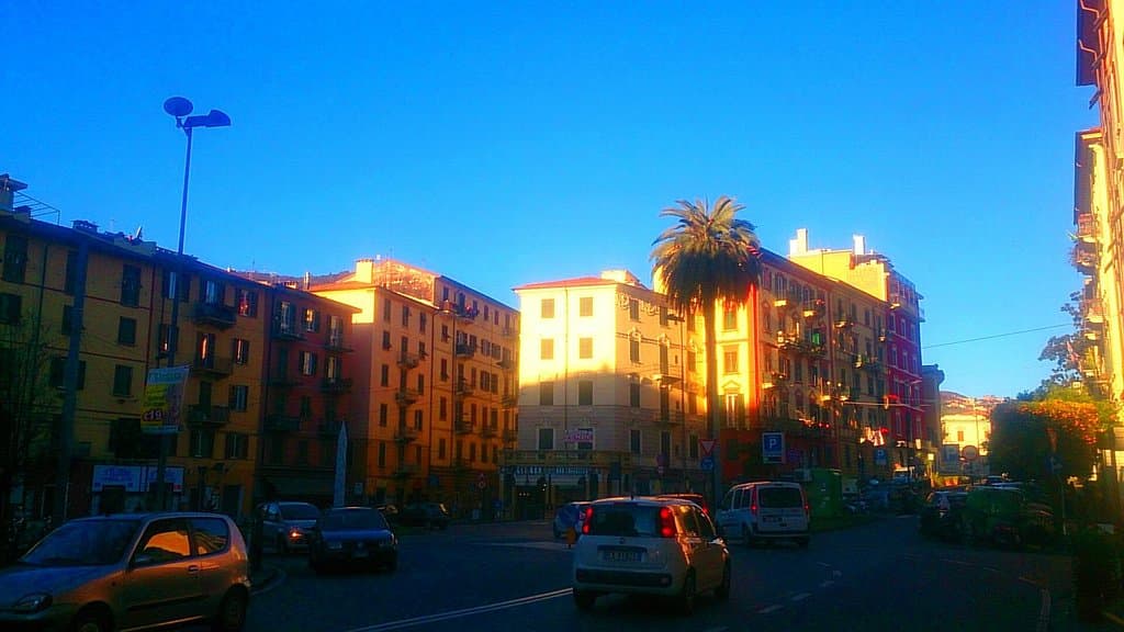 Bright city.