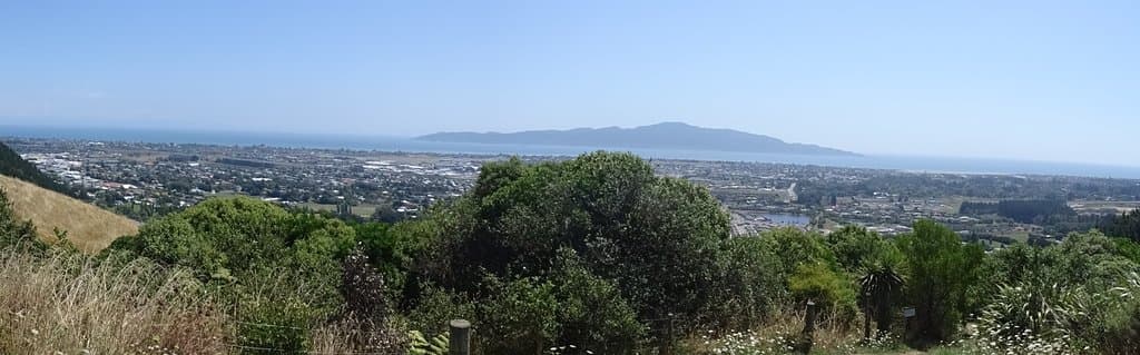 Kapiti Island beyond Paraparaumu
