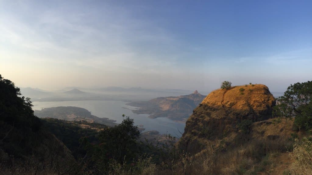 Panoramic view of the hill