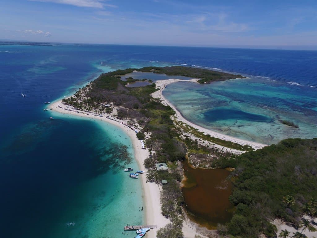 vista aerea del cayo