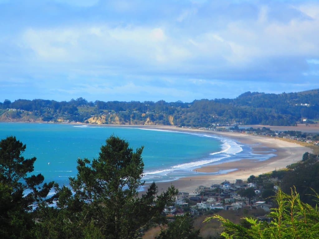 Stinson Beach from above.