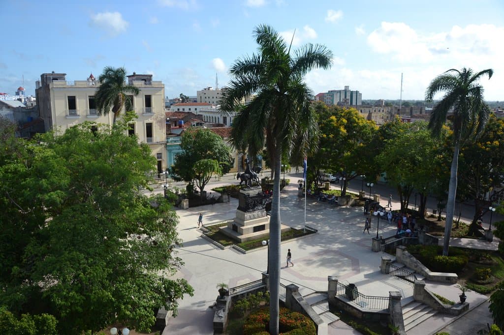 Parque Ignacio Agramonte visto dal campanile della chiesa