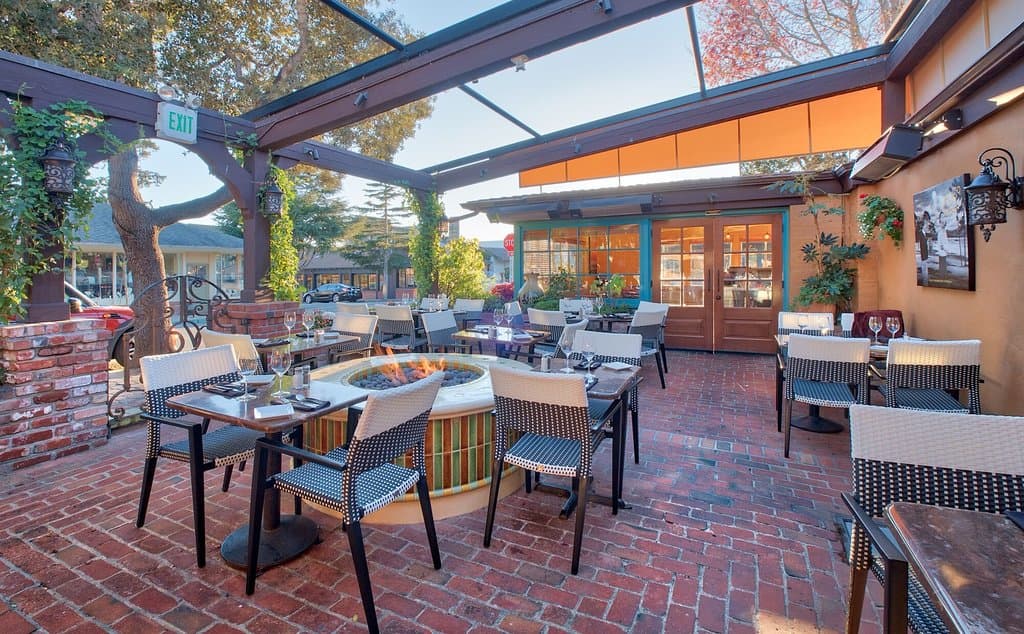 Al fresco dining on our patio