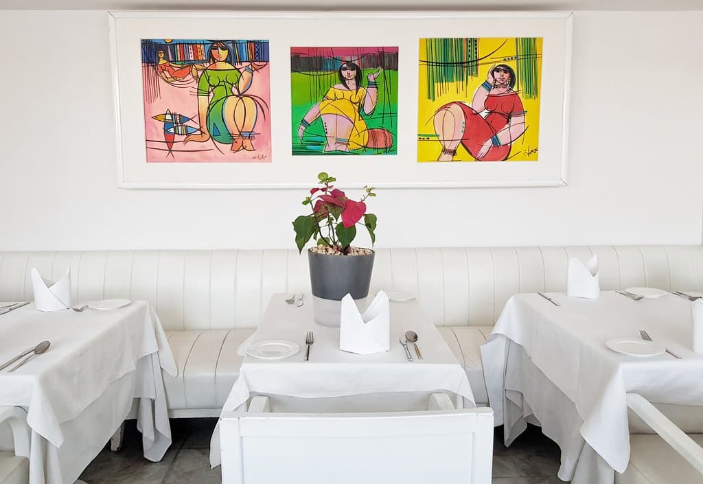 Monthly they exhibit different artists work which adds to the different experience