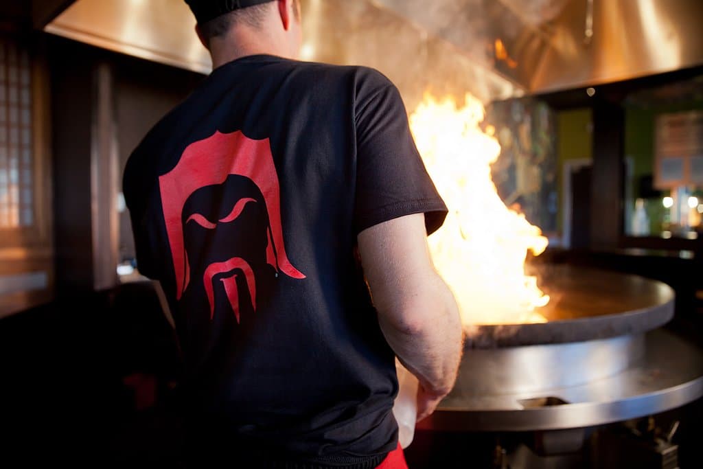 Watch your food being cooked right in front of you! 