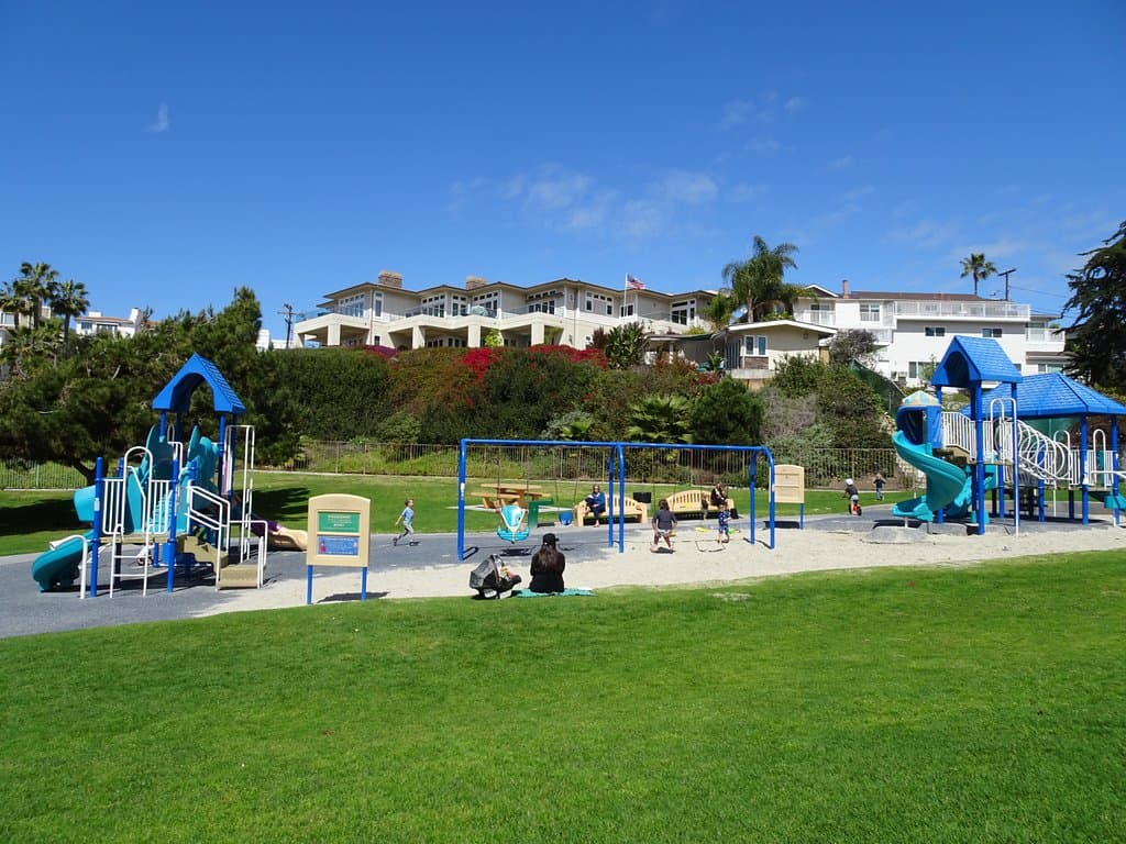 Play equipment in the park