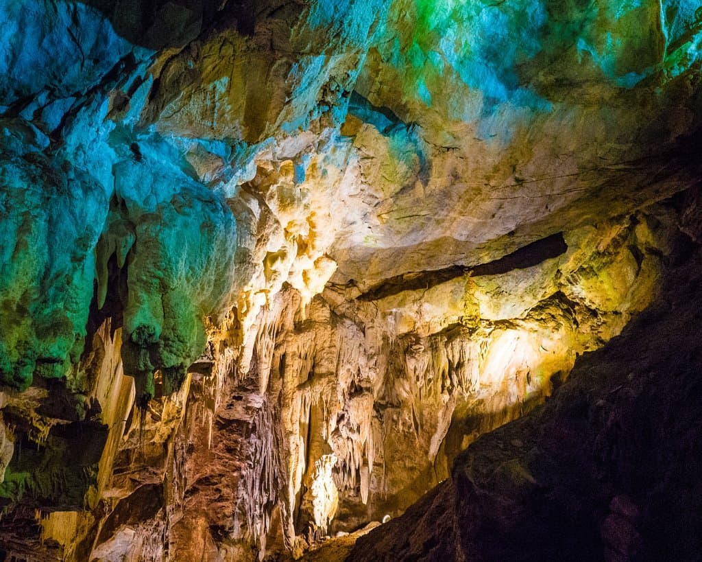 cave colors in light