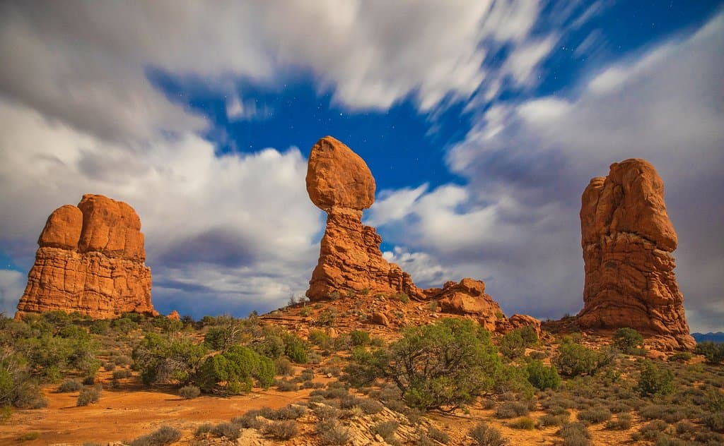 Balanced Rock - taken on a full-moon night