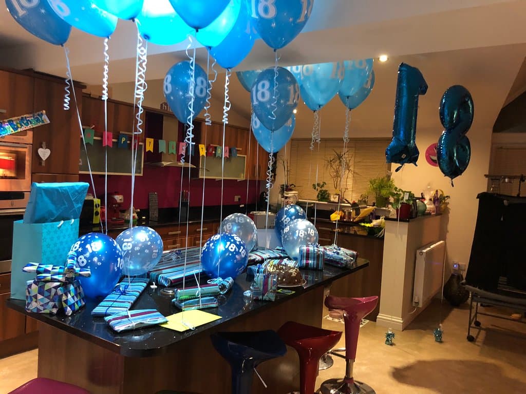 18th Birthday ballons