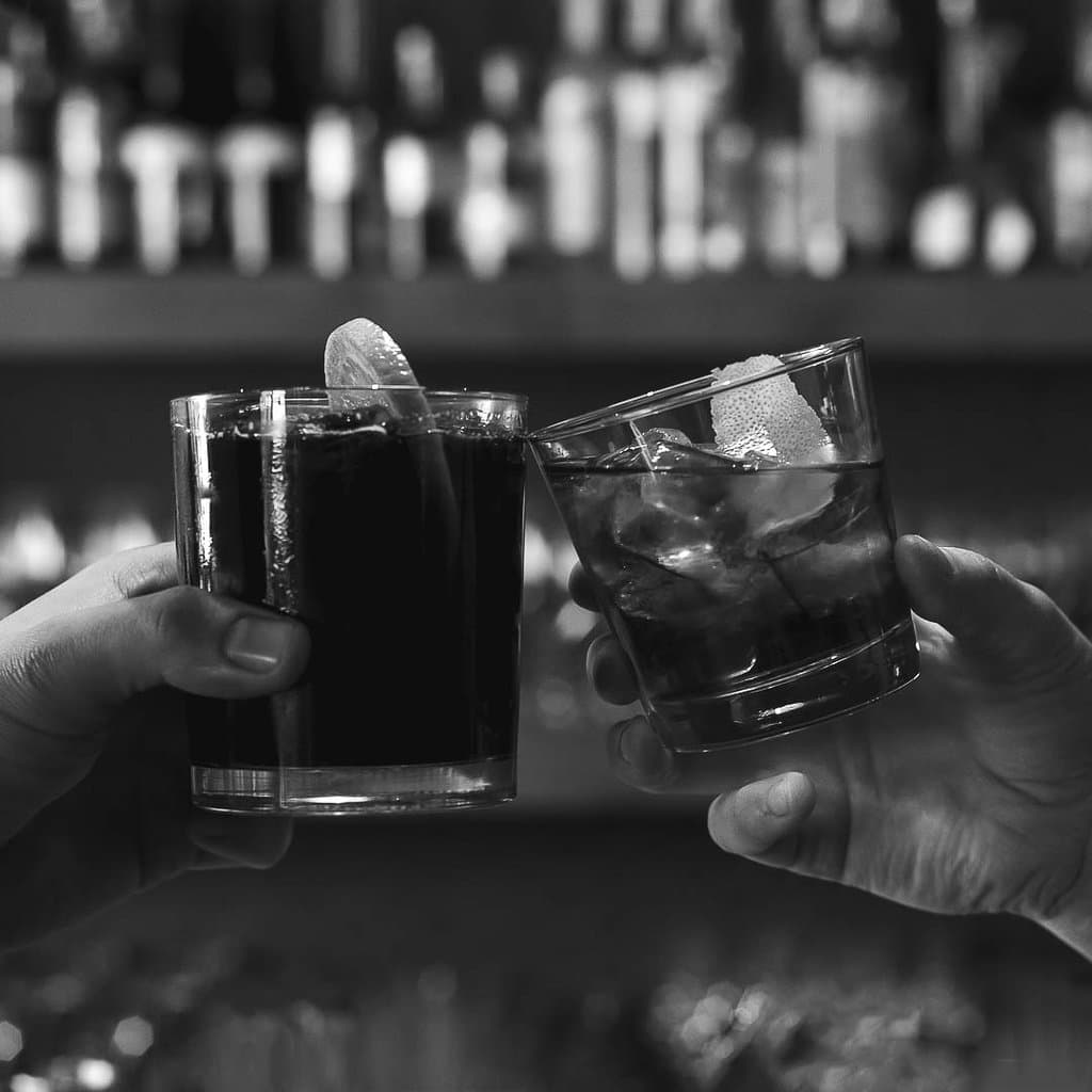 Lambrusco Spritz and Negroni: two of our cocktails