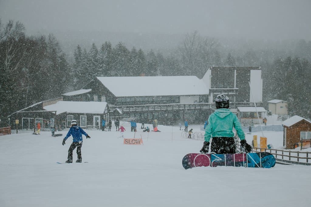 View of the East Chalet from Bambi Run