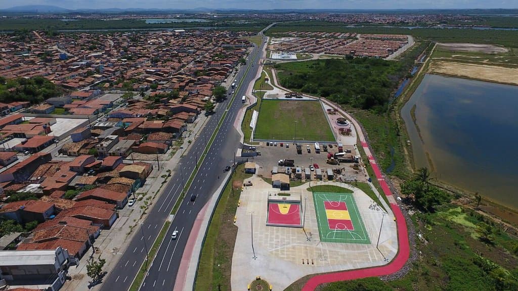 Orla e o Calçadão via Drone 