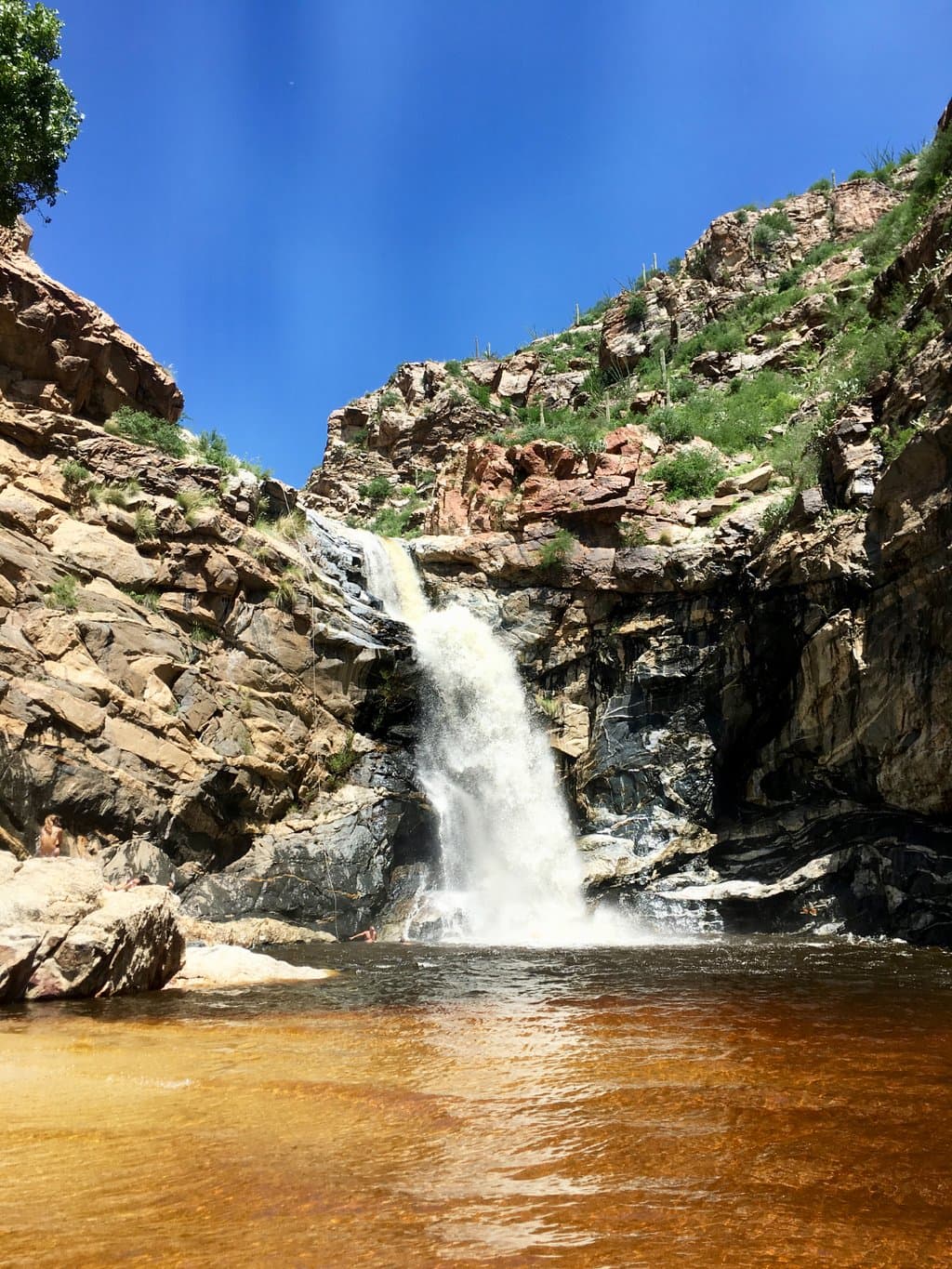 Falls a day after a rain storm.