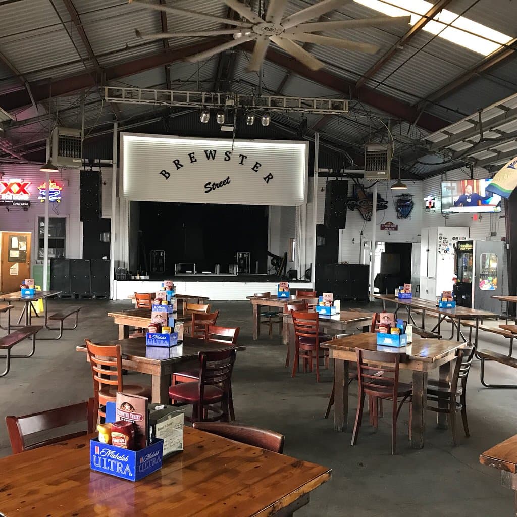 Stage and bar