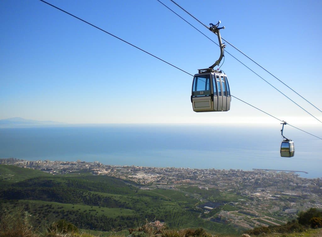 Vistas durante la subida en Teleférico