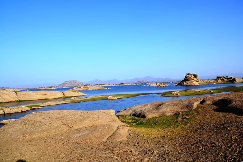 View from the shore