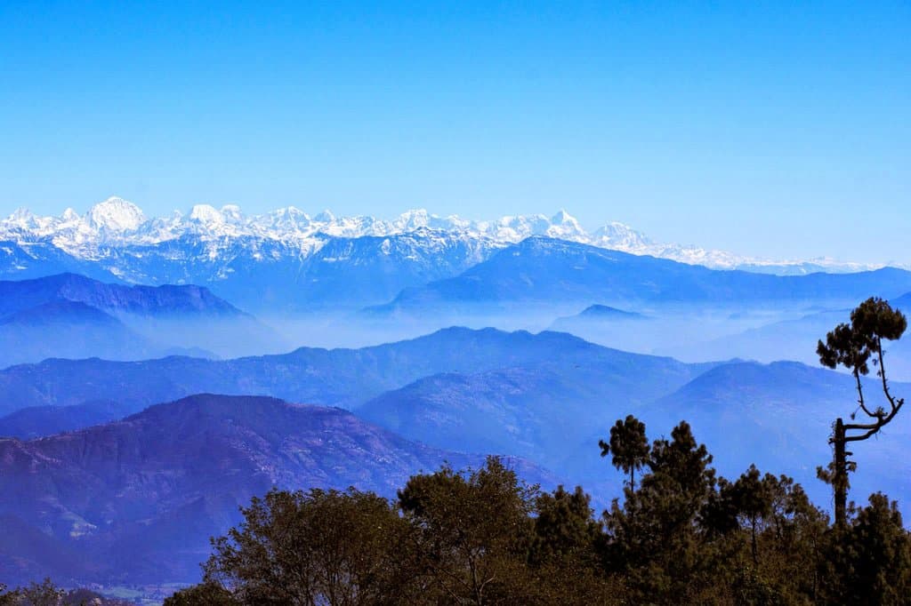 himalayan range from nagarkot