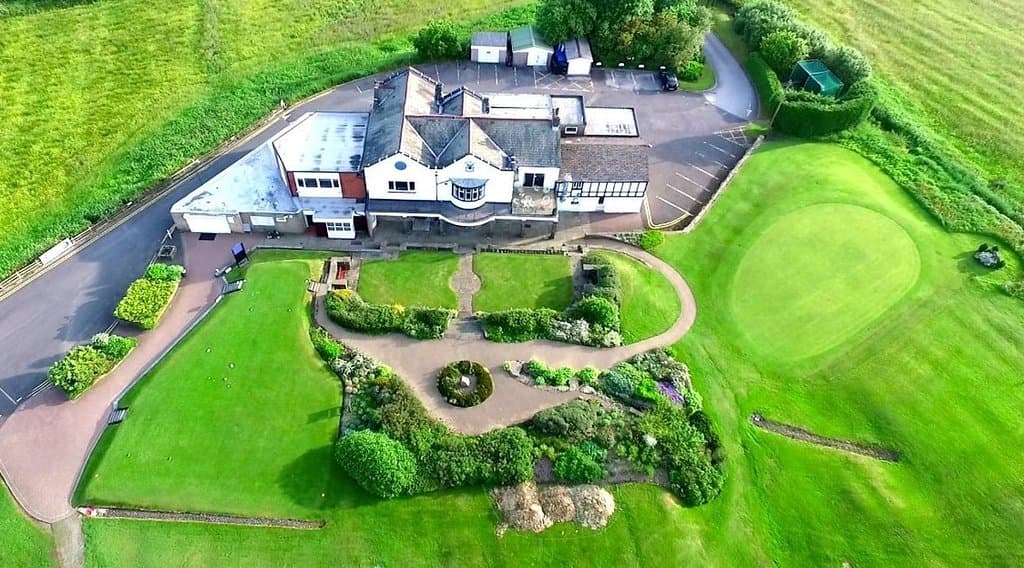 Birds Eye view of the Clubhouse and grounds