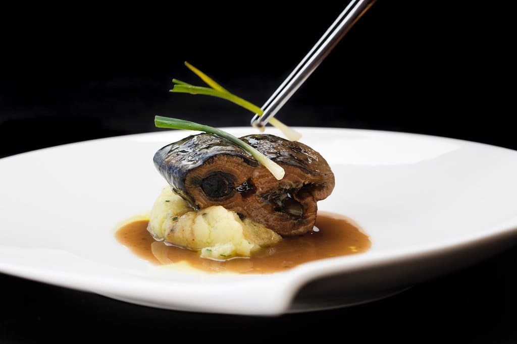 Lamprea del Miño en salsa de perdiz