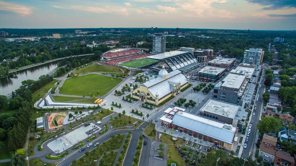 View of Lansdowne from above.