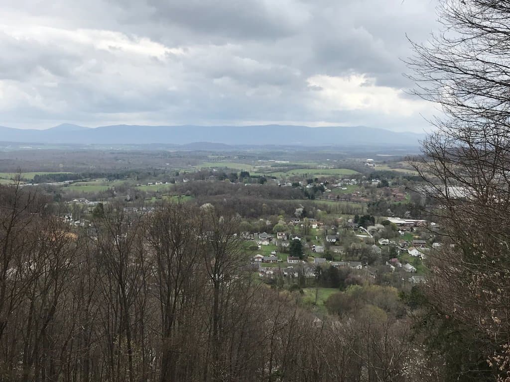 View from the top of Betsy Bell. You can drive, hike or bike to the top.
