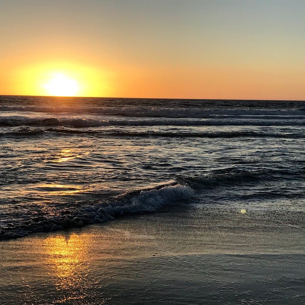 Sunset at one of our most favourite places in all of the world: Venice State Beach, Northern Cal