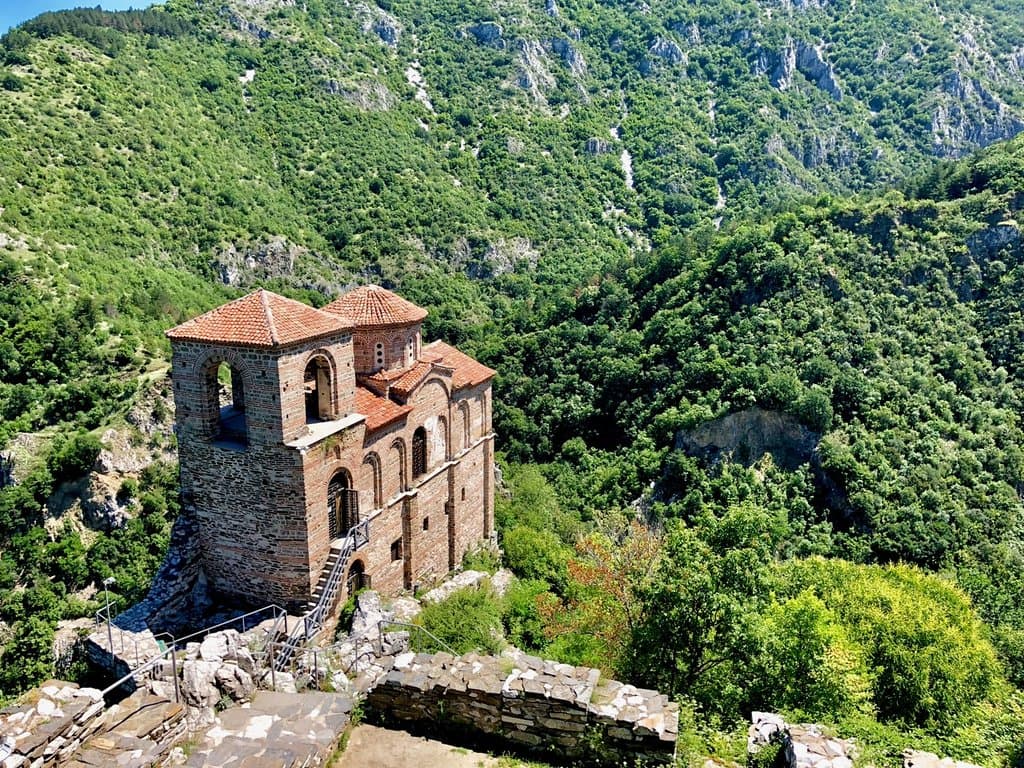 view of church within fortress