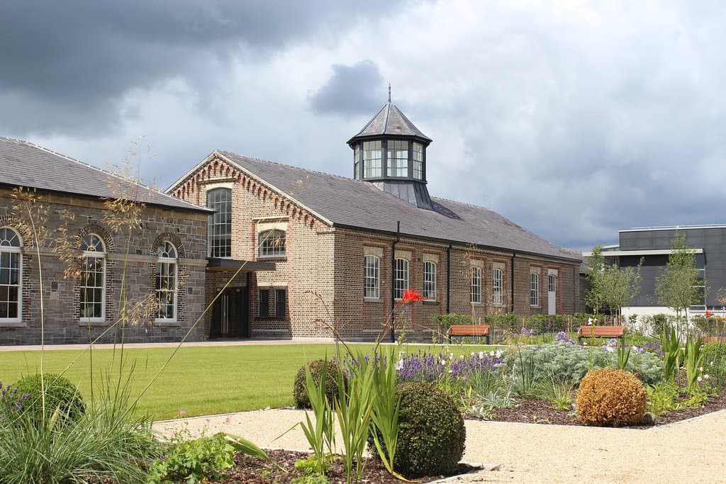 Garden View of Richmond Barracks Gymnasium