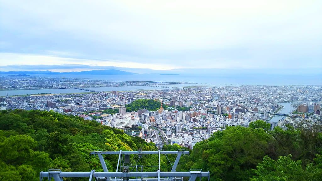 徳島市内が一望