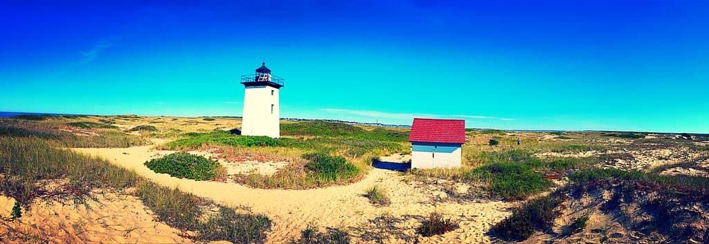 Walked through marsh during low tide to get this view of the Lighthouse.