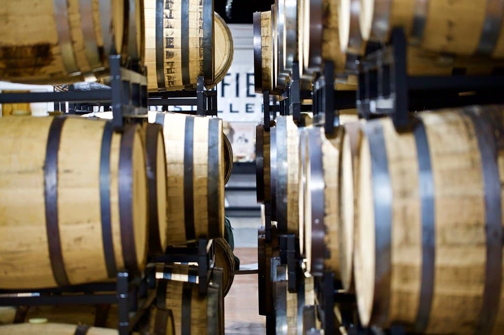 It's amazing how many barrels are resting at Litchfield Distillery!