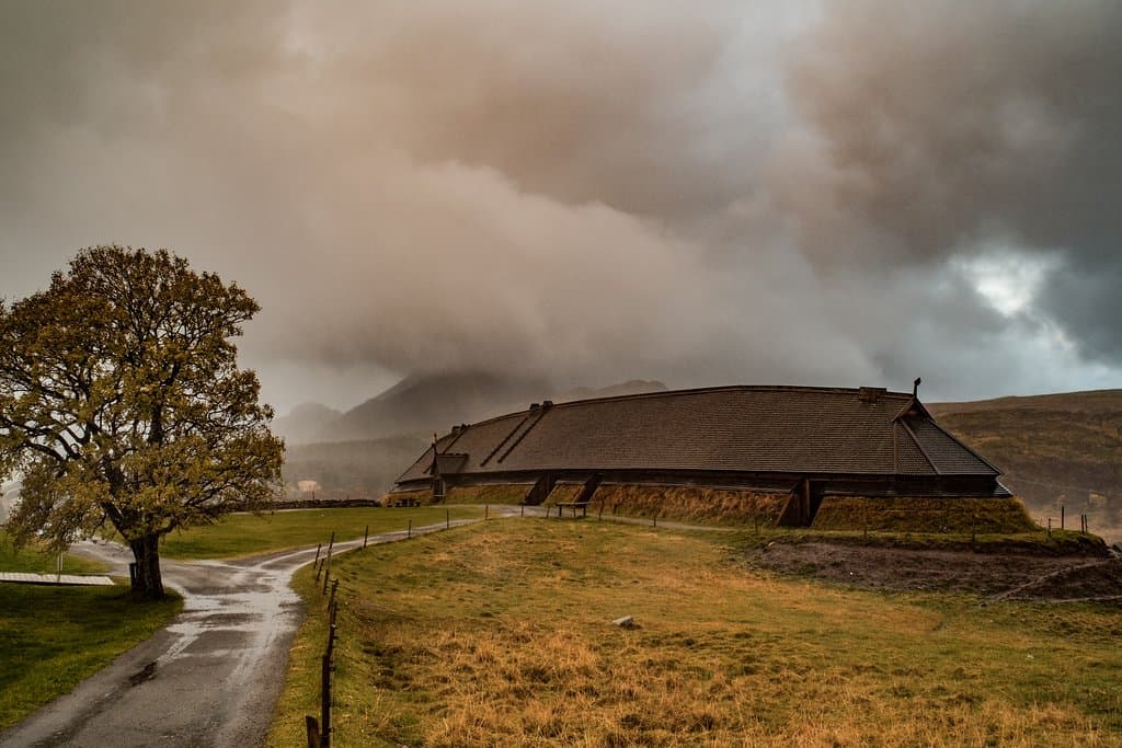 Lofotr Vikingmuseum by fall photo Kjell Ove Storvik/Lofotr Vikingmuseum 