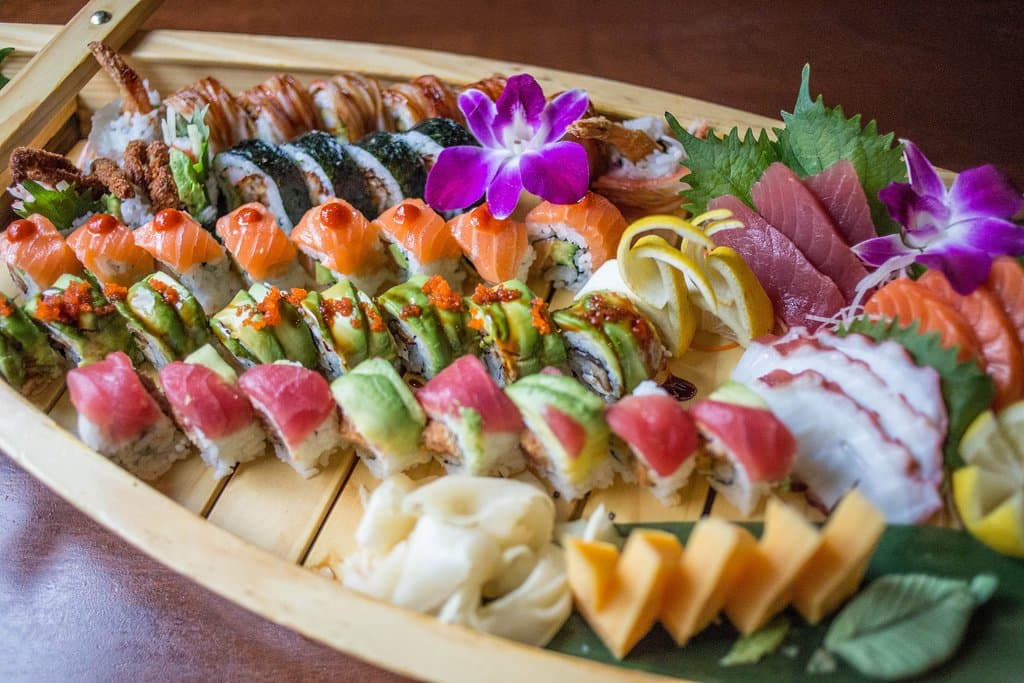 Sushi Boat, your choice of hand rolled suhsi!