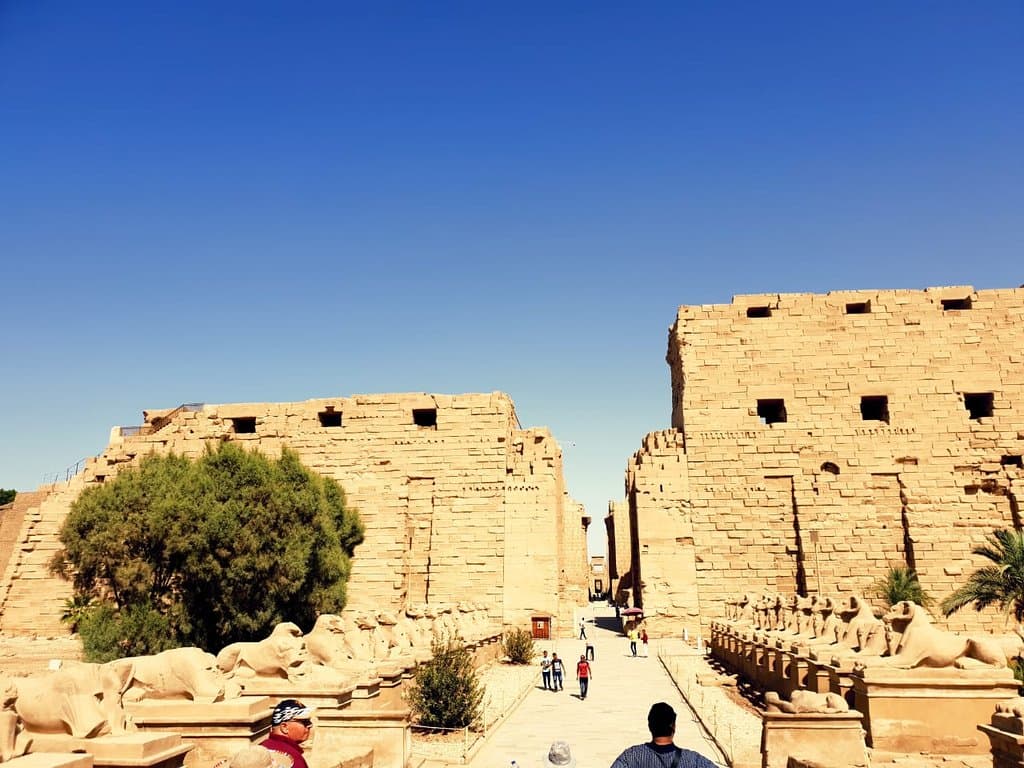 alley of Sphinx at Karnak Temple