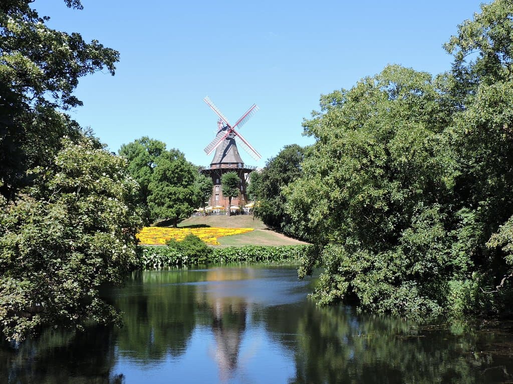 Wallanlagen Park, Bremen, Alemania.