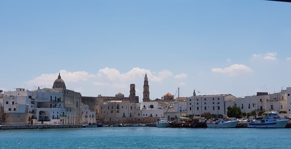 Pretty port from the sea