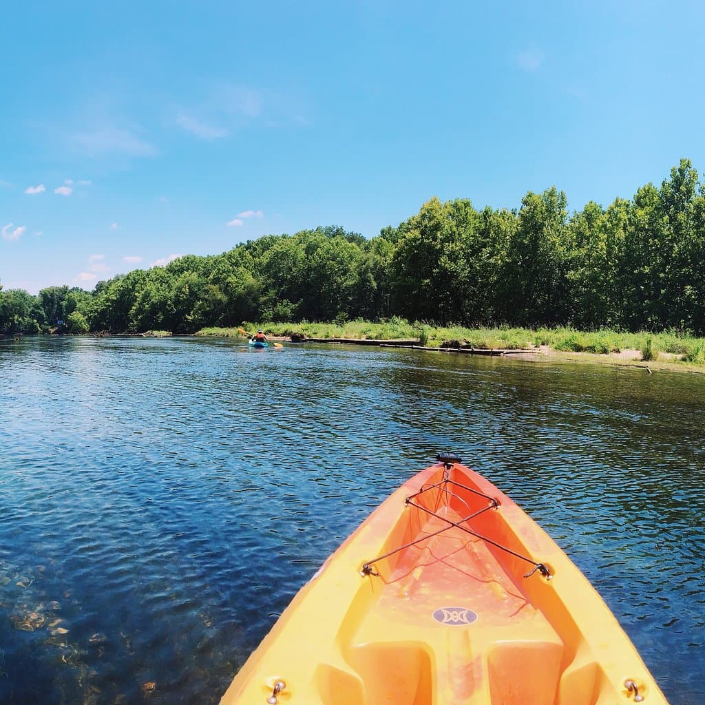Kayaking at Saluda Shoals Park