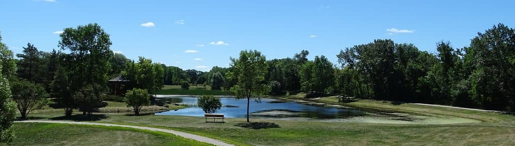 A view of the lake.