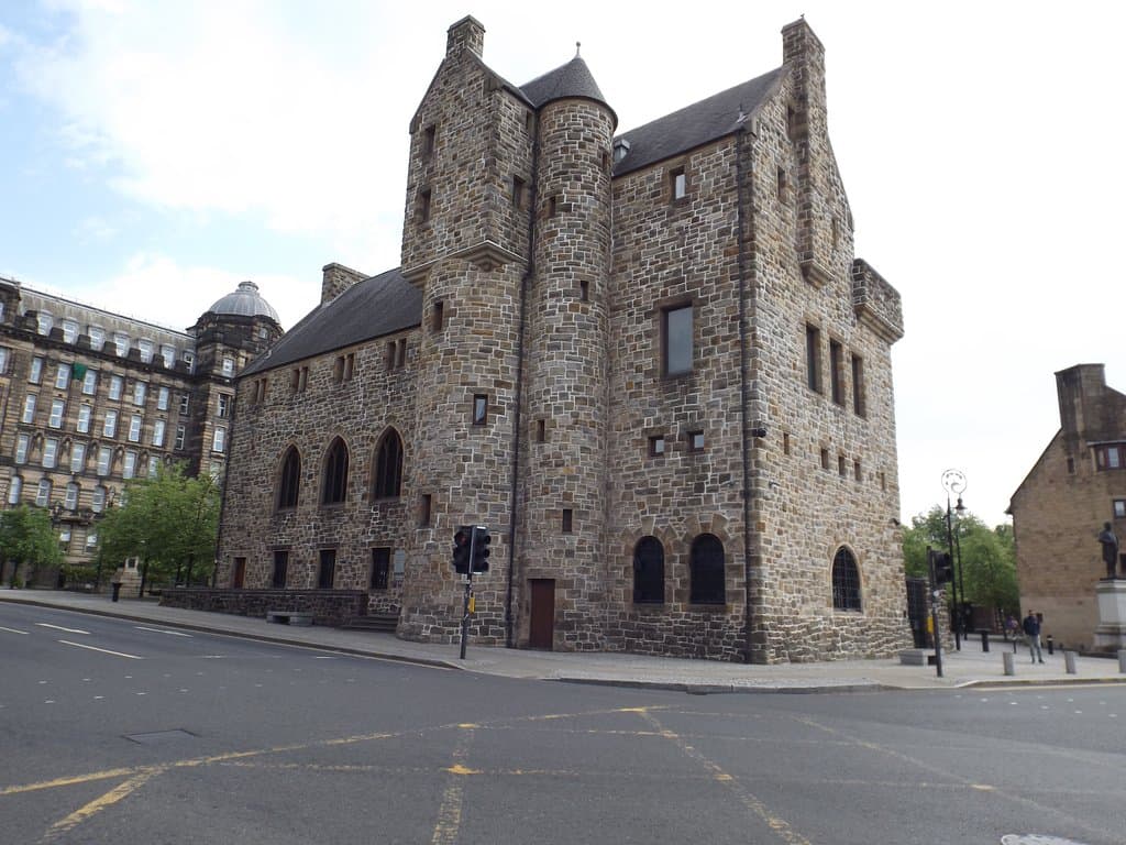 The museum building, design based on Scottish medieval baronial architecture
