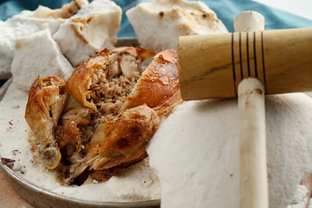Chicken Baked in Salt