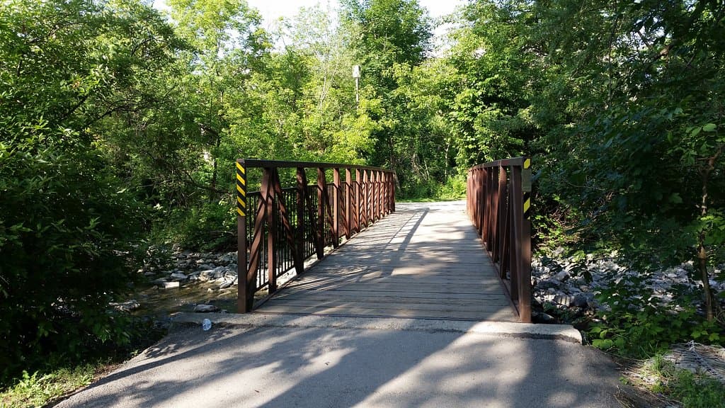Mississauga Valley Park pedestrian bridge