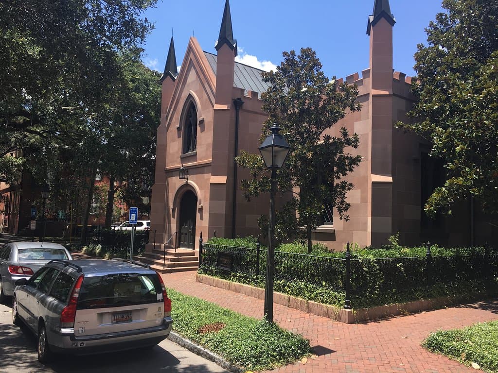 Unitarian Universalist Church on Troup Square - site of Jingle Bells composing