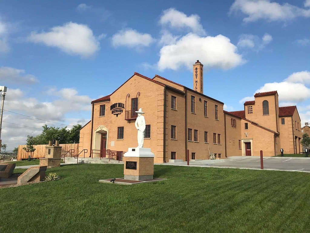 Boot Hill Distillery on top of Booze Hill in Dodge City, Kansas.