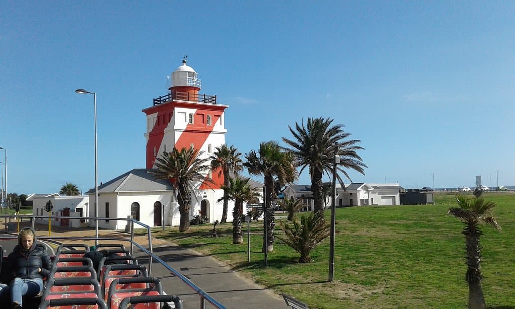 Well known landmark , the Greenpoint lighthouse