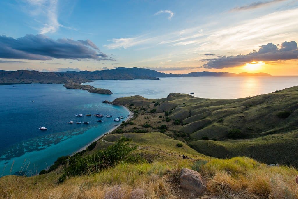 Sunset at Gili Lawa Darat Island